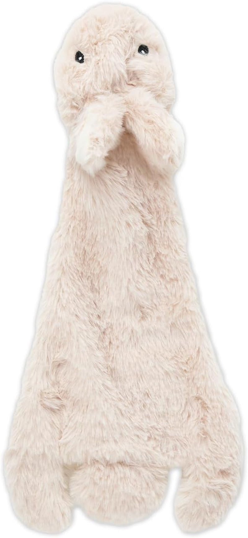 2-In-1 Stuffless Squeaky Dog Toy - Hare, Medium