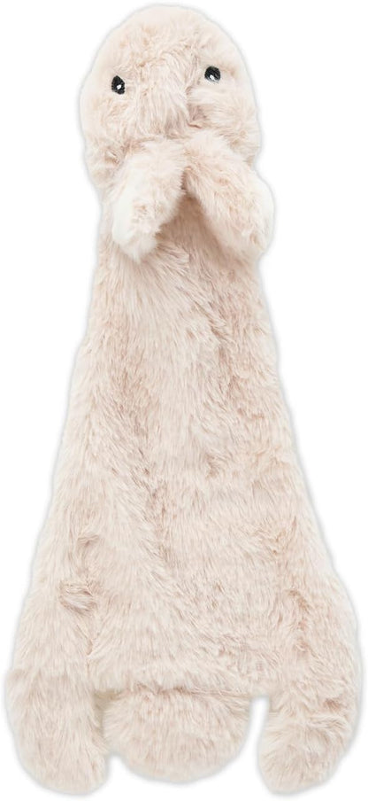 2-In-1 Stuffless Squeaky Dog Toy - Hare, Medium