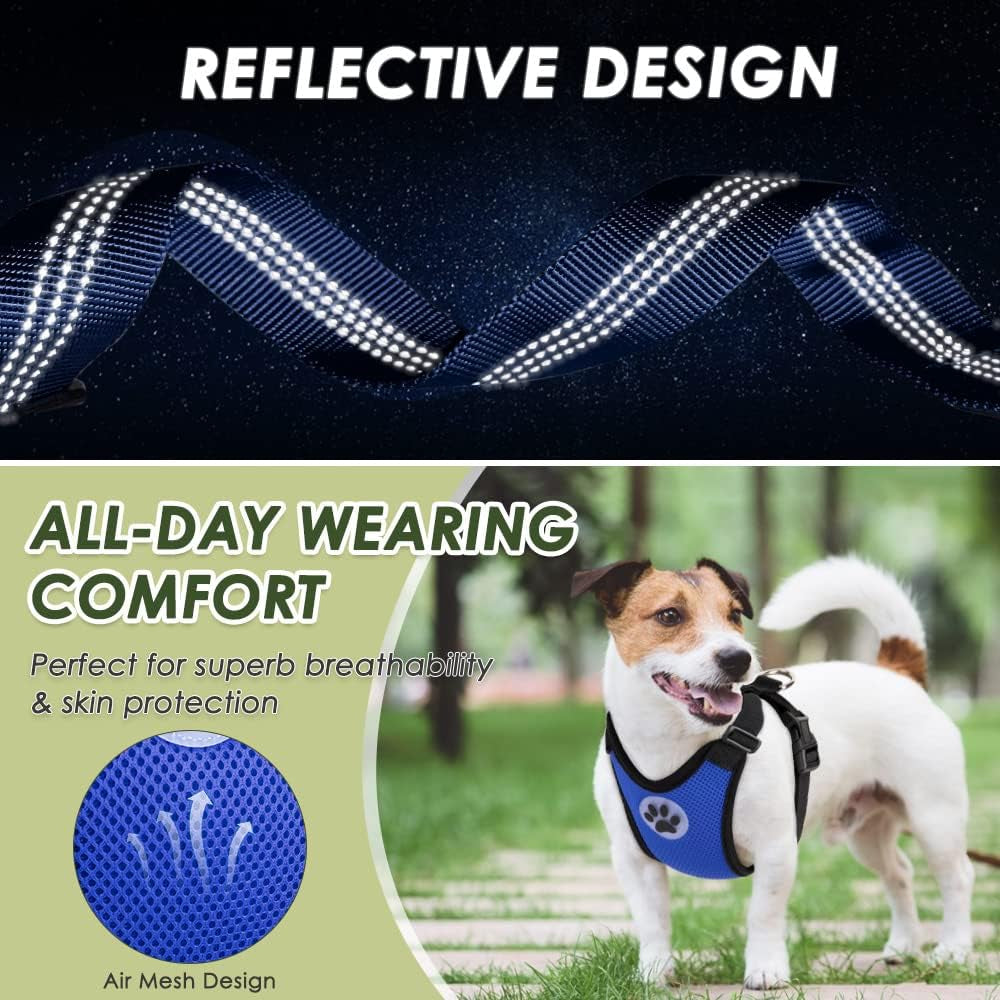 Dog Car Harness and Seatbelt with 2-in-1 Buckle